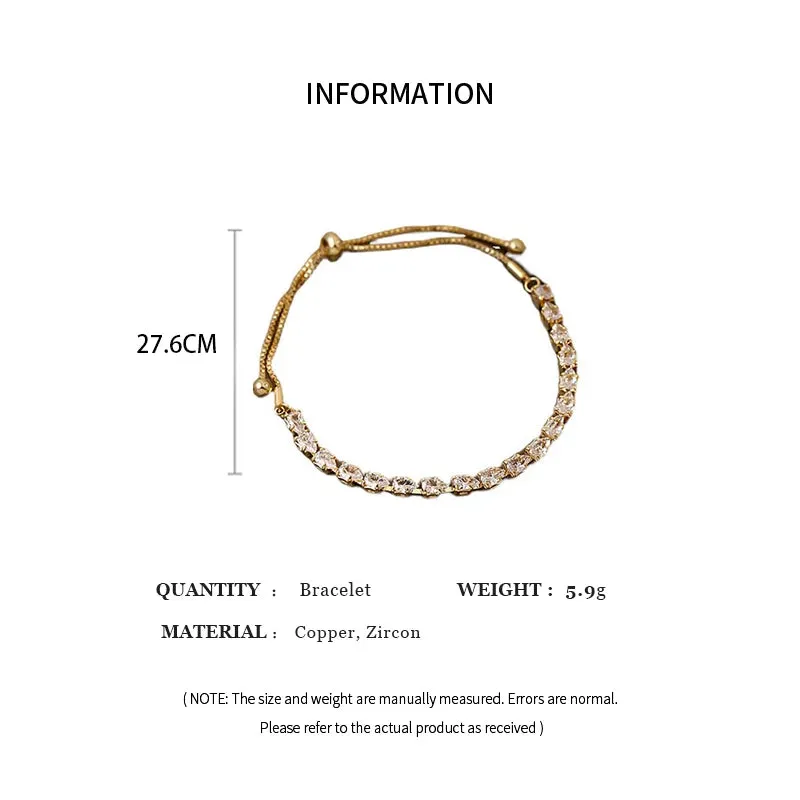 Luxury Adjustable Geometric Rhinestone Bracelet Women Wedding Jewelry