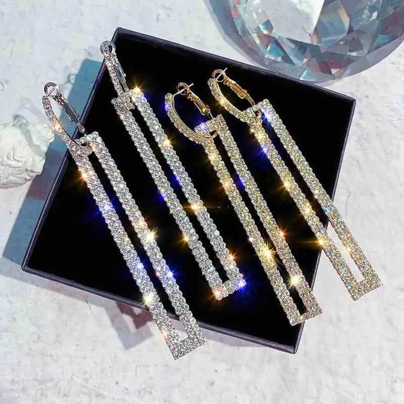 Luxury Geometric Drop Earrings