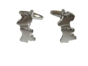 Macau Map Shape Cufflinks