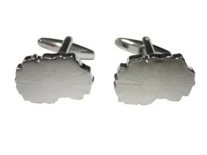 Macedonia Map Shape and Flag Design Cufflinks
