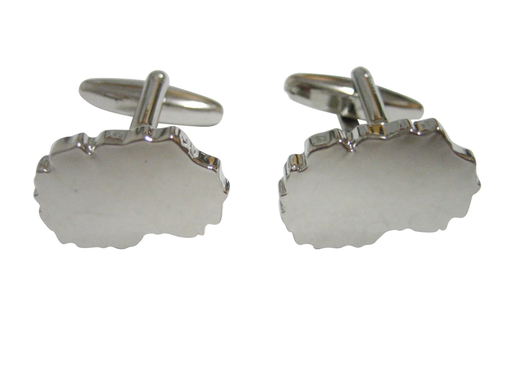 Macedonia Map Shape Cufflinks