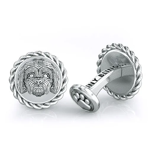 Maltese Breed Dapper Cufflinks