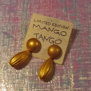 Mango Tango Gold Earrings