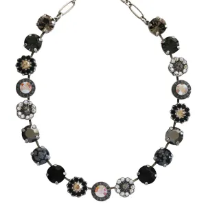 Mariana "Adeline" Silver Plated Lovable Rosette Crystal Necklace, 3084 M1094