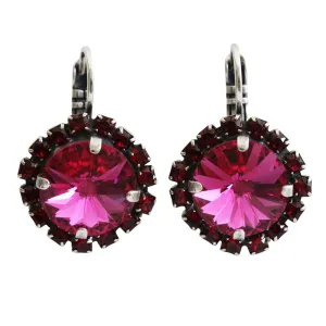 Mariana "Firefly" Silver Plated Rivoli Statement Crystal Earrings, 1137/1R 208502
