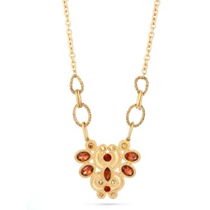 MATTE GOLD CRYSTAL  NECKLACE #FW1203400 (ED1)