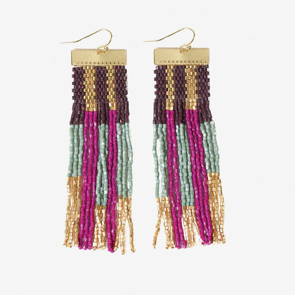 McKenzie Beaded Fringe Earring