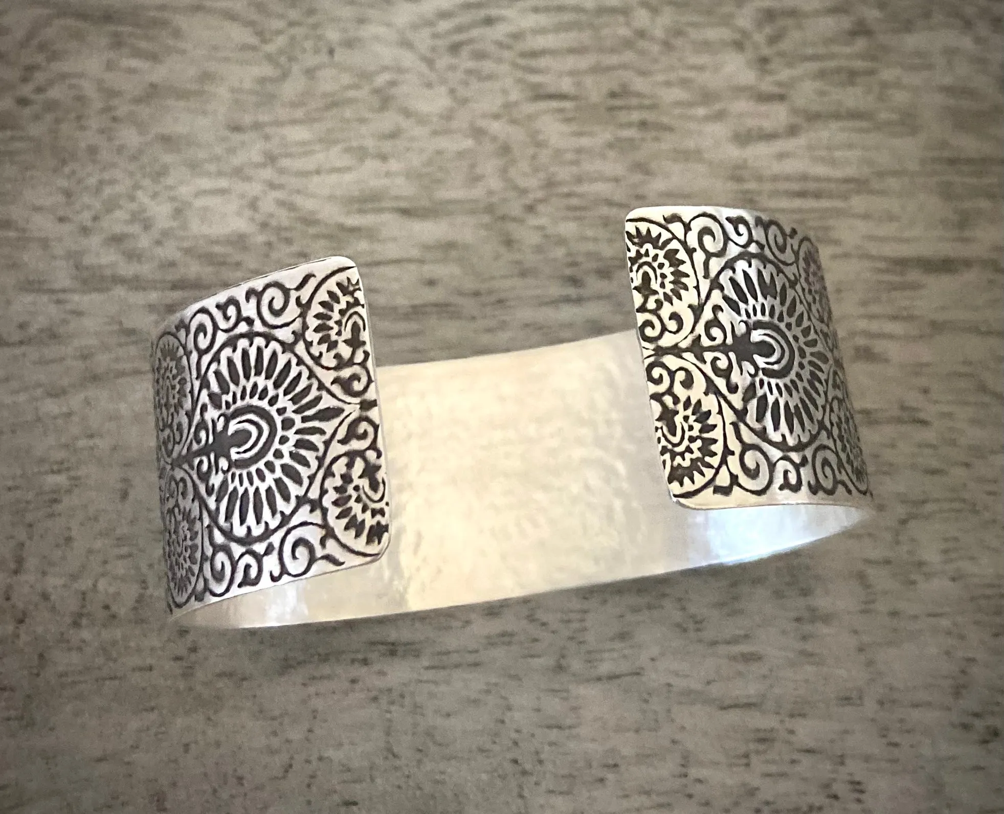 Mehndi Wide Band Cuff