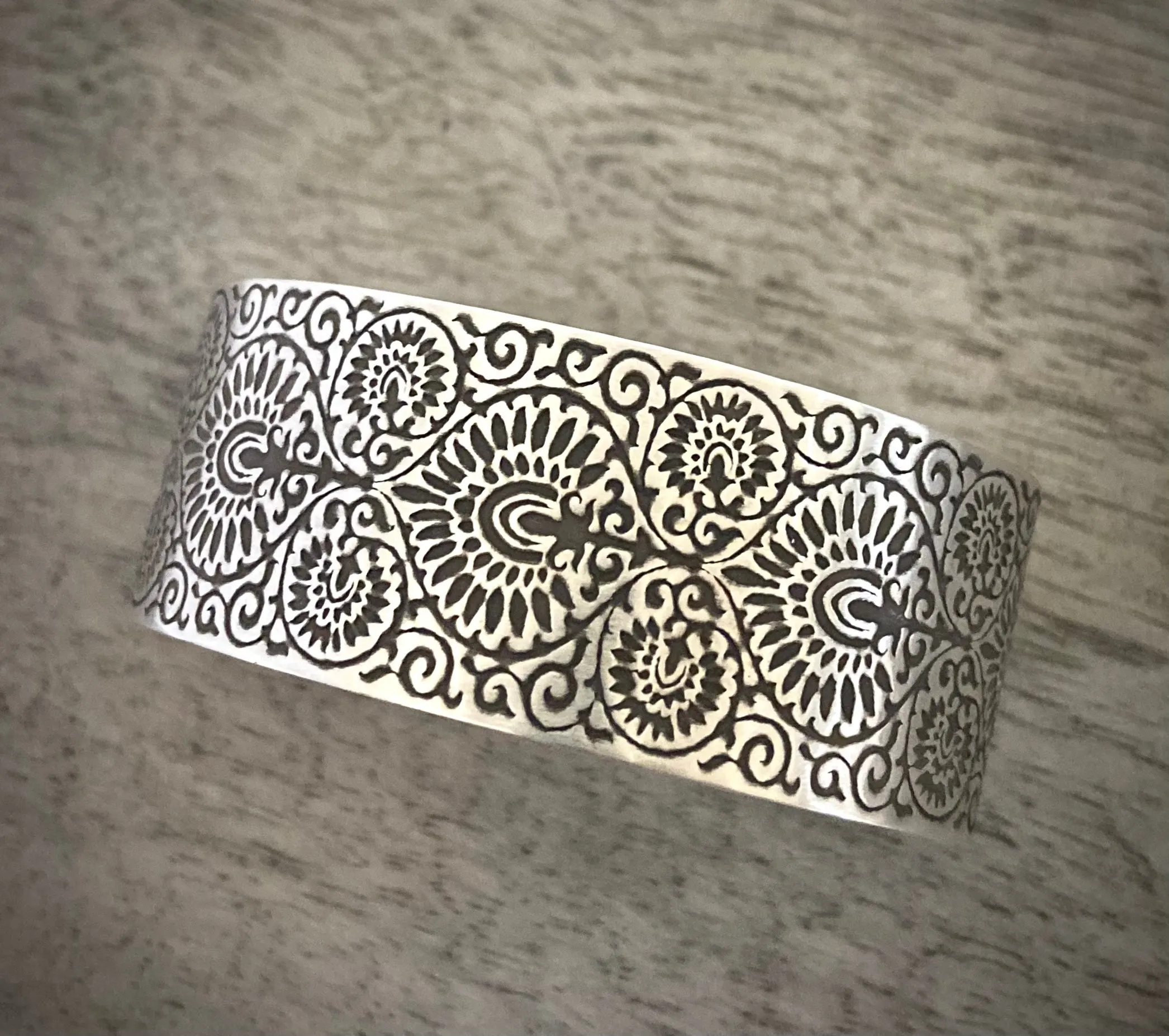 Mehndi Wide Band Cuff