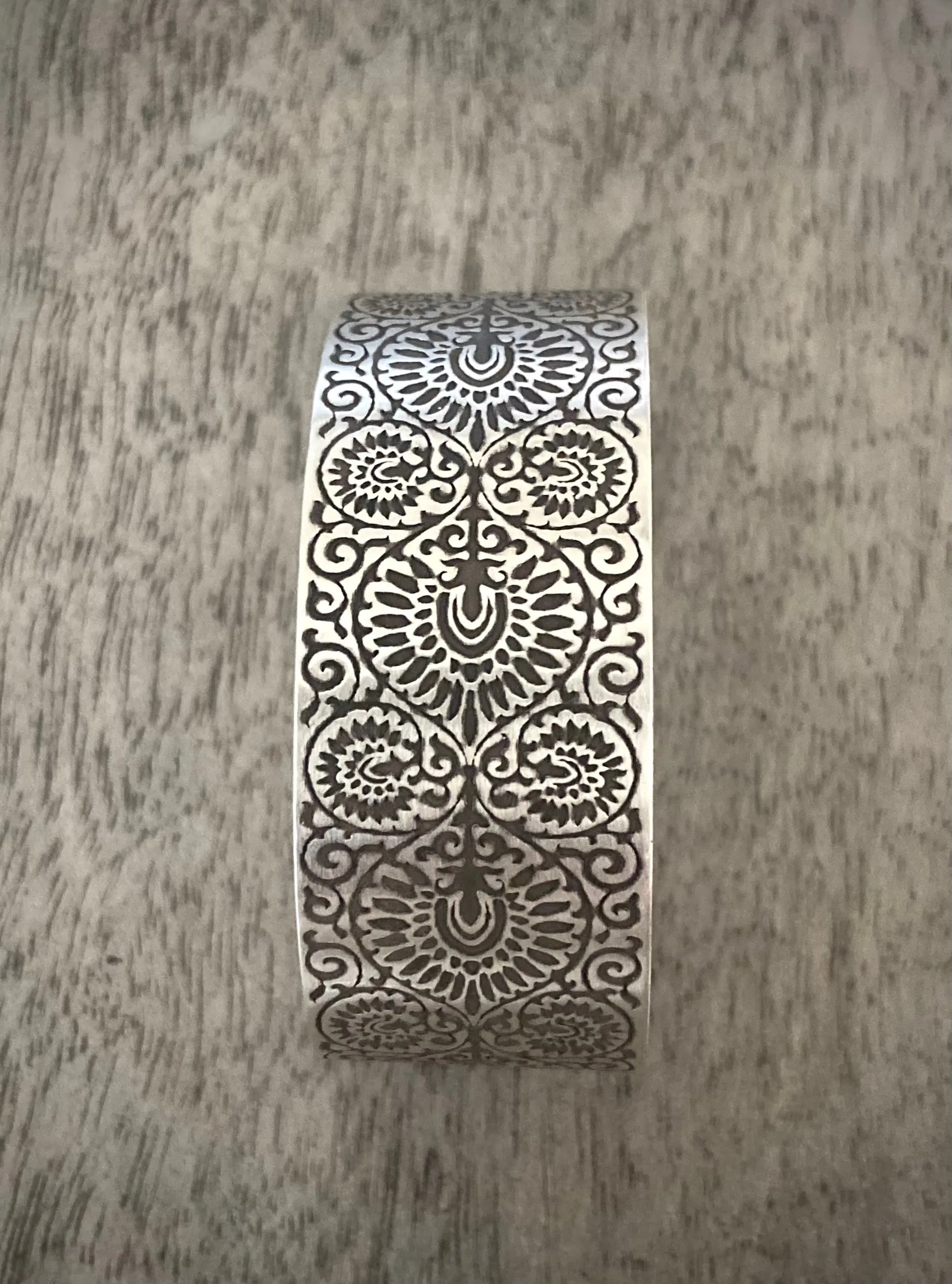 Mehndi Wide Band Cuff