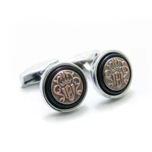 Mens Cufflinks French Style Rounded Cufflinks