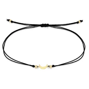 Midi Bitty 14K Gold Moon Cord Bracelet