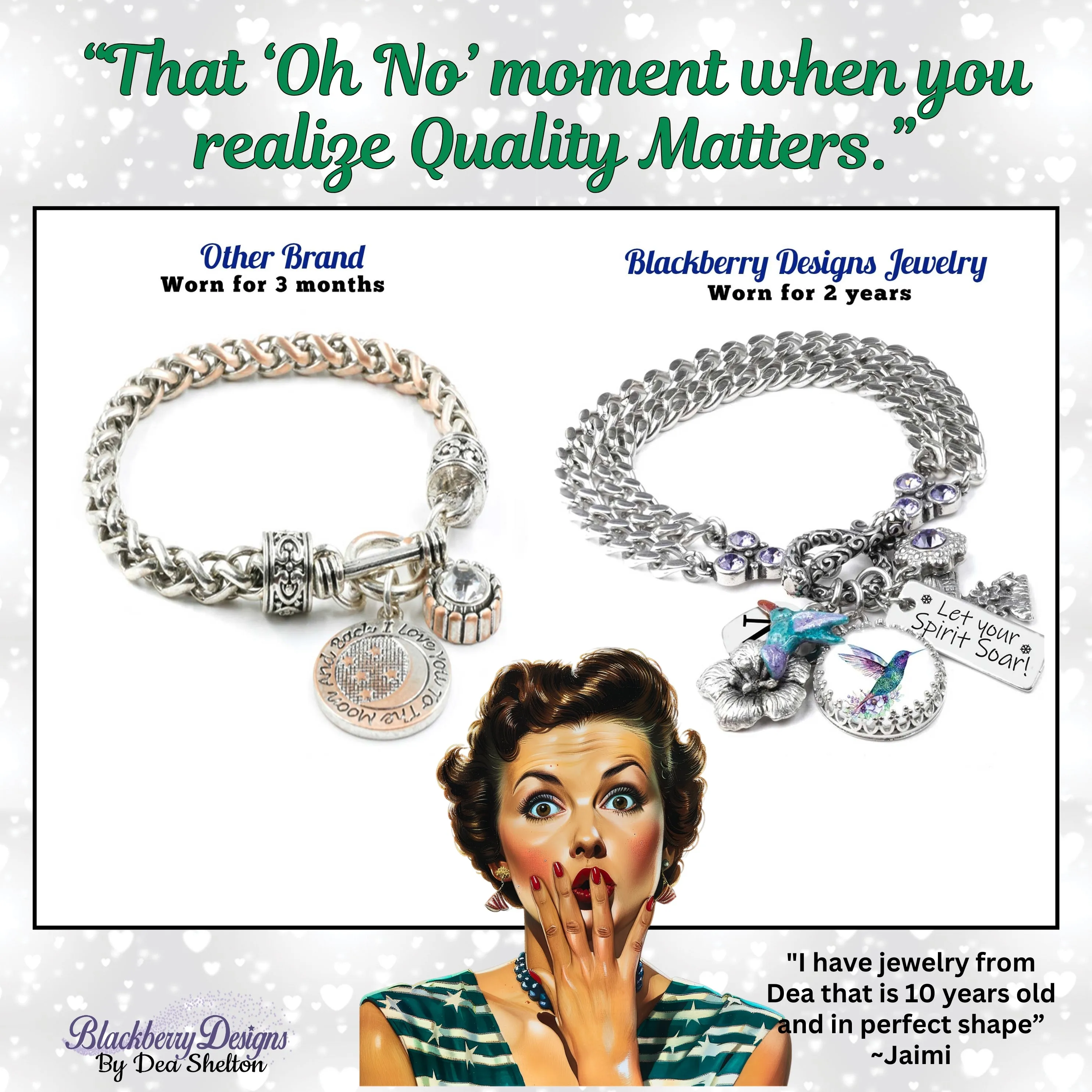 Military US Navy Sister Charm Bracelet
