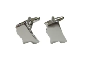 Mississippi State Map Shape Cufflinks