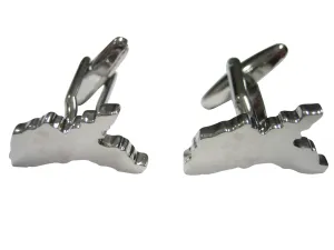 Moldova Map Shape and Flag Design Cufflinks