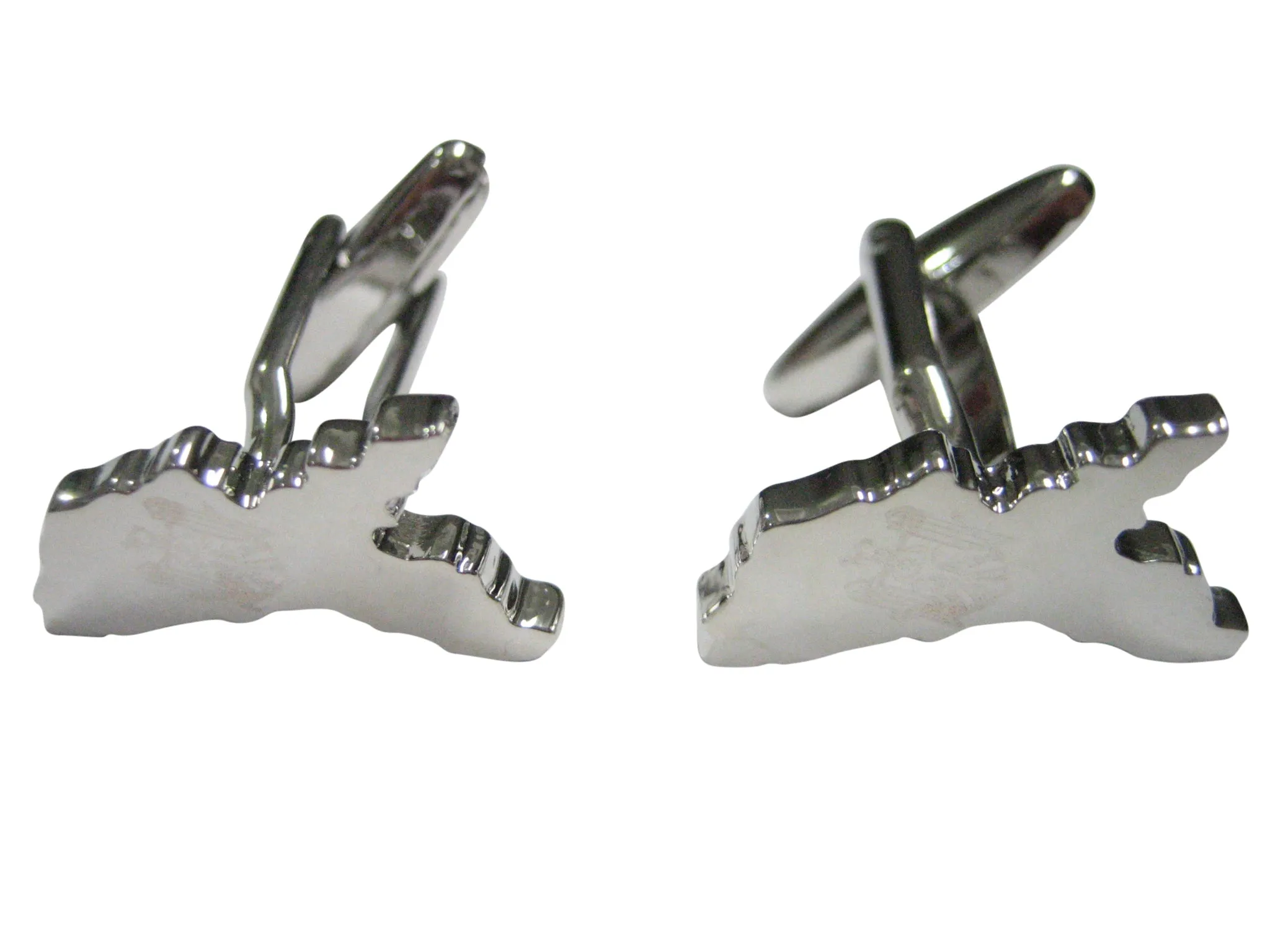 Moldova Map Shape and Flag Design Cufflinks