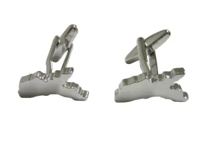 Moldova Map Shape Cufflinks