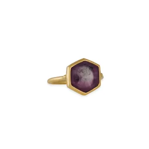 Monaka Jewelry -Trapiche Sapphire Ring