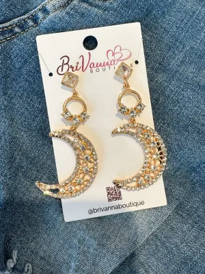 Moon Drop Earrings