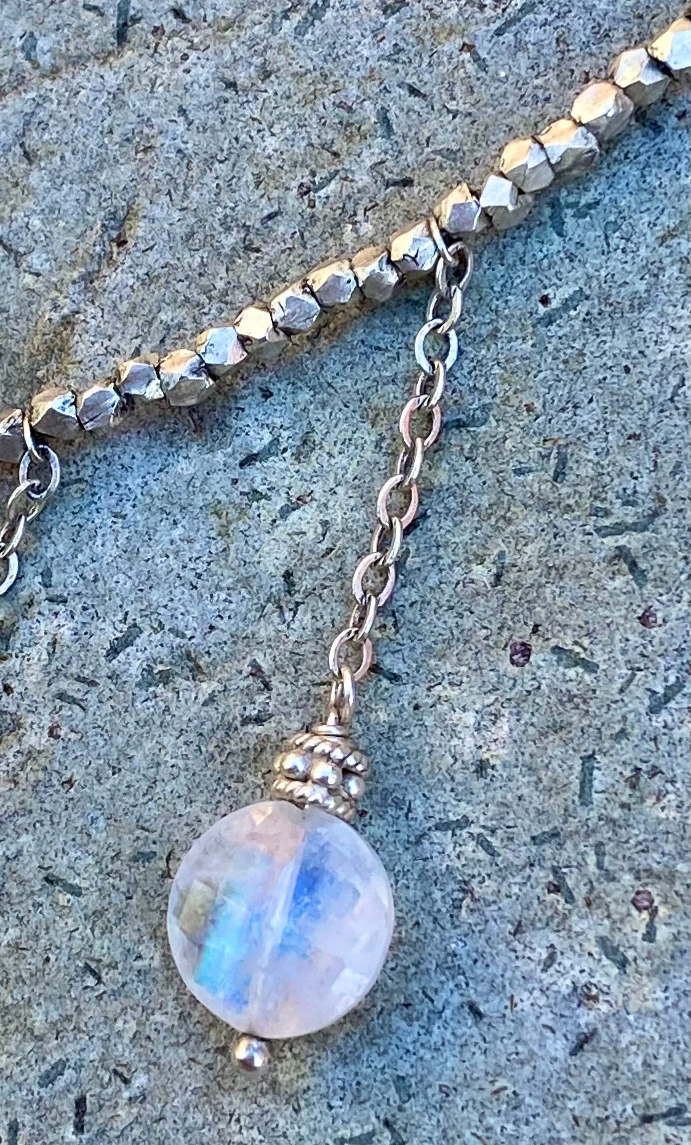 Moonstone Drop Necklace