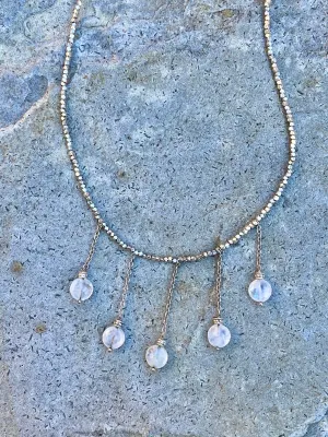 Moonstone Drop Necklace