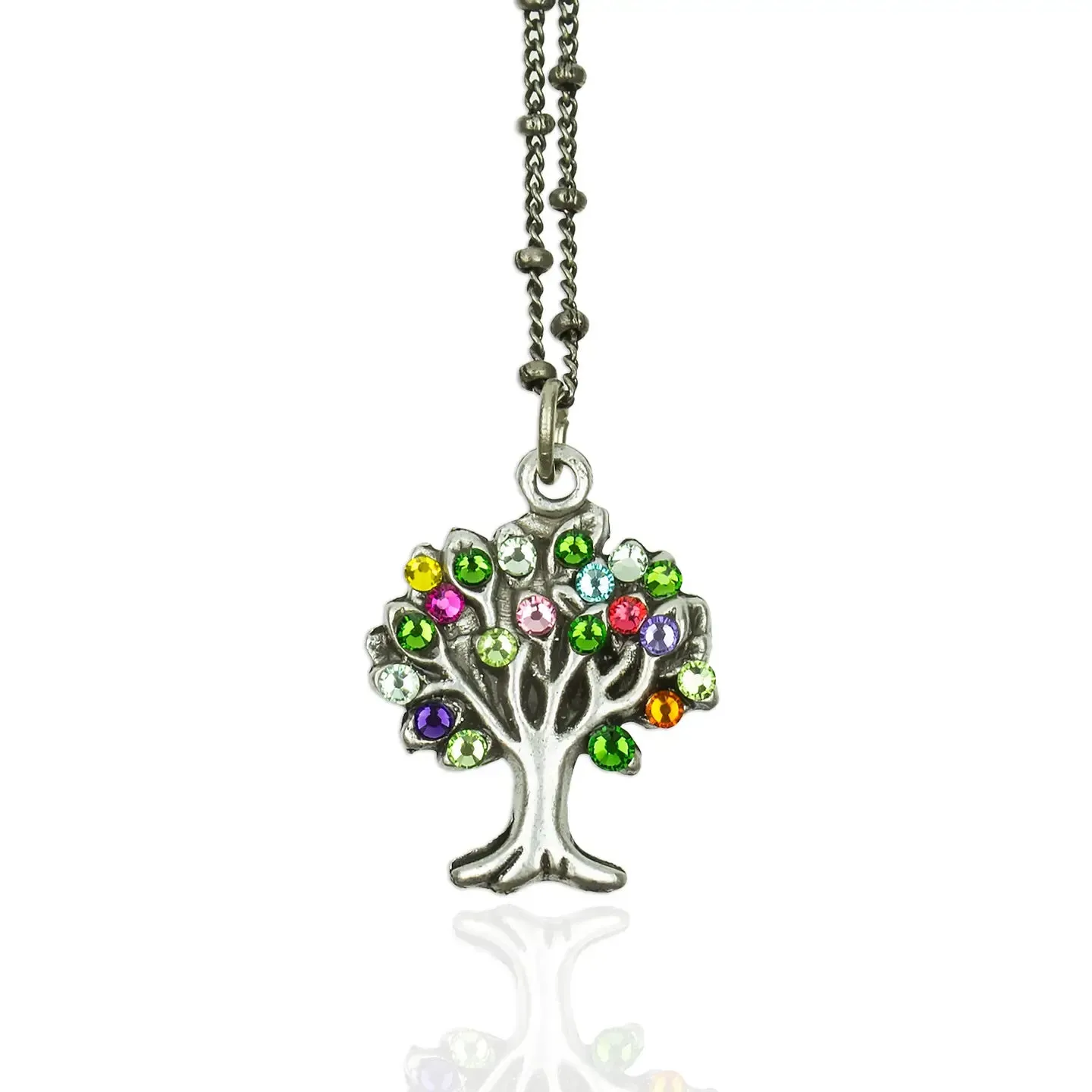 Moringa Tree of Life Crystal Necklace