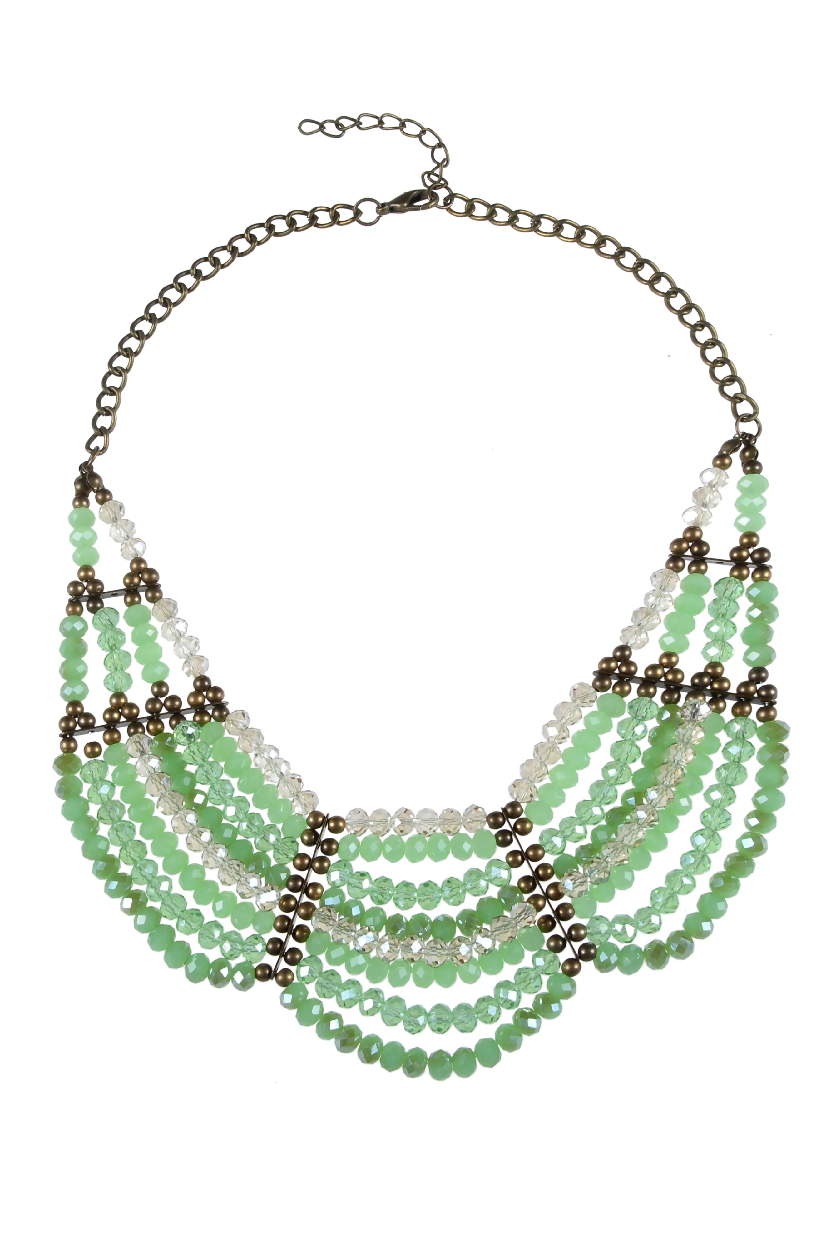 Multi-layer Crystal Necklaces N2166