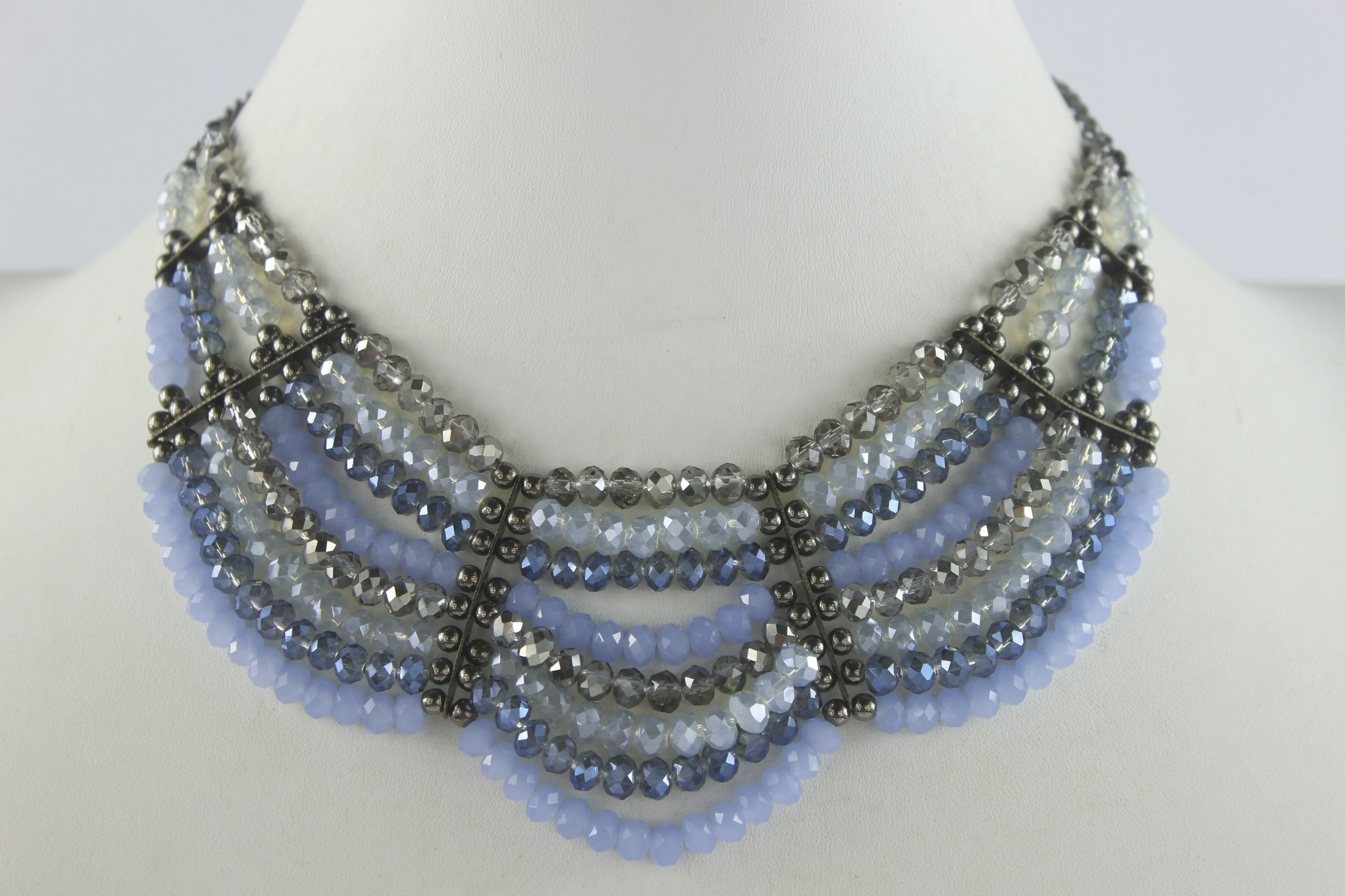 Multi-layer Crystal Necklaces N2166