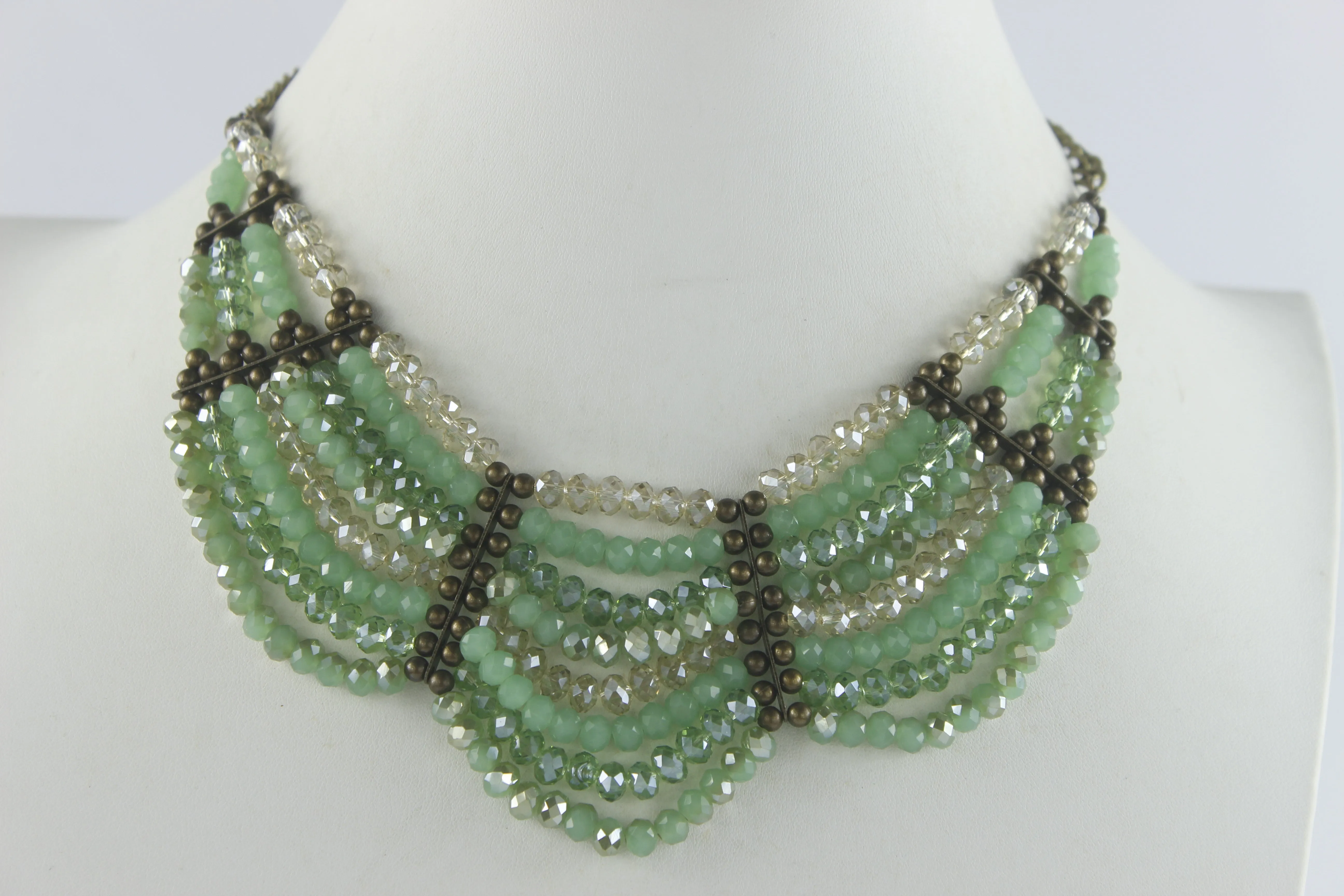 Multi-layer Crystal Necklaces N2166