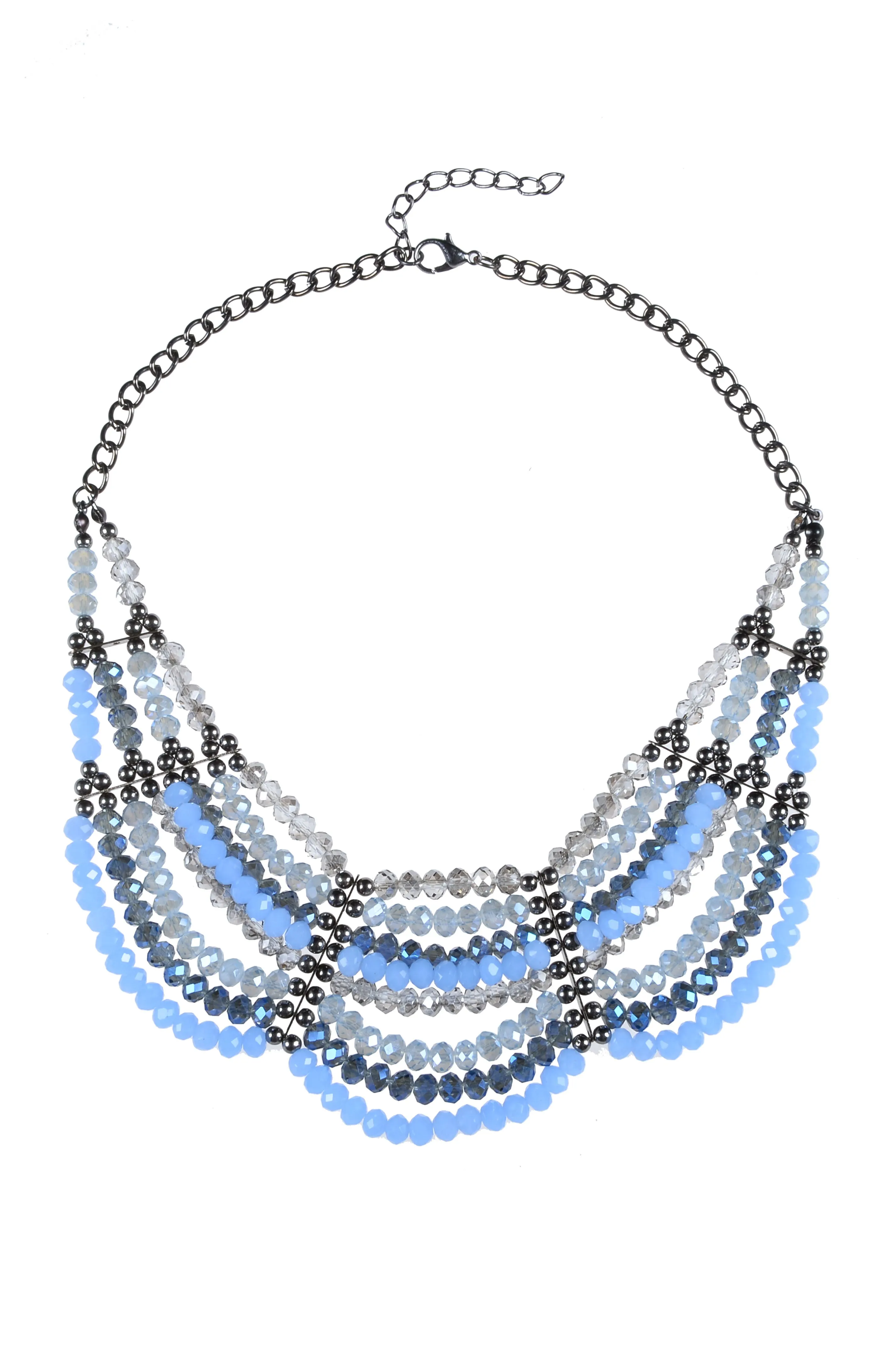 Multi-layer Crystal Necklaces N2166