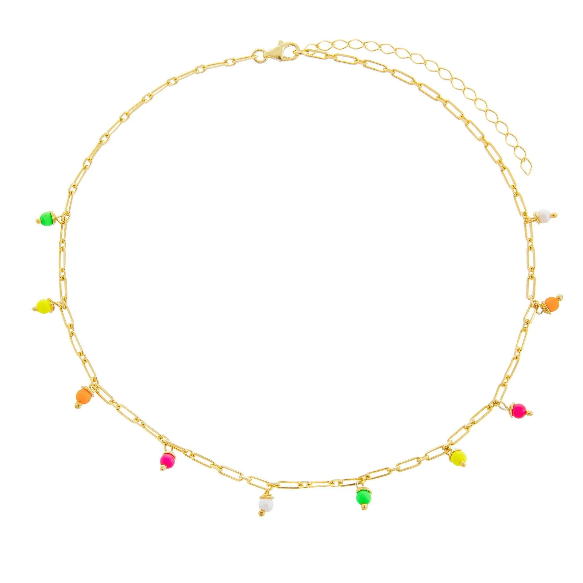 Multi Neon Link Choker