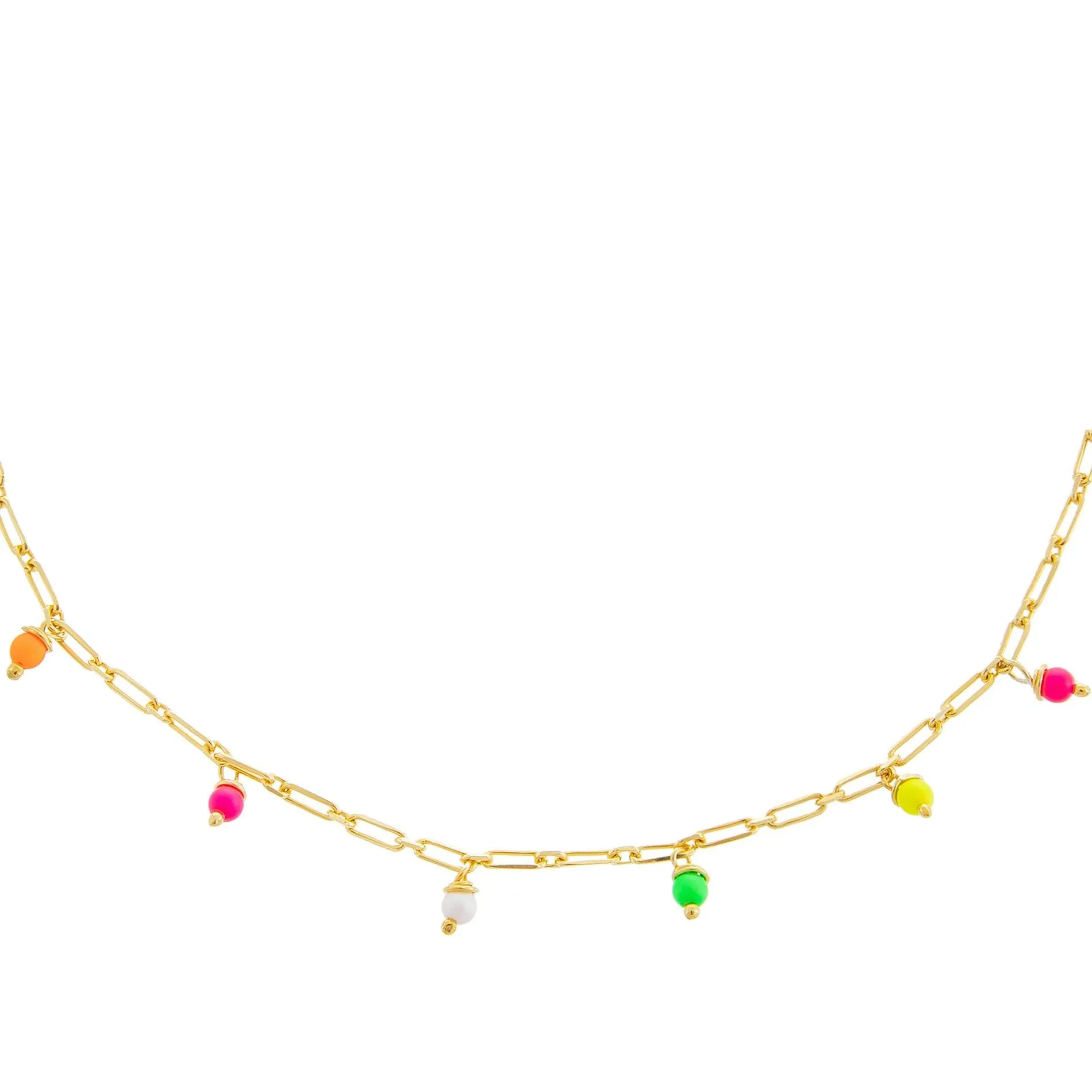 Multi Neon Link Choker
