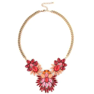 MULTI-STONES CRYSTAL NECKLACE  #FW1404606 (SHOWROOM)