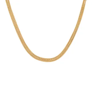Multi Strand Snake Chain Necklace