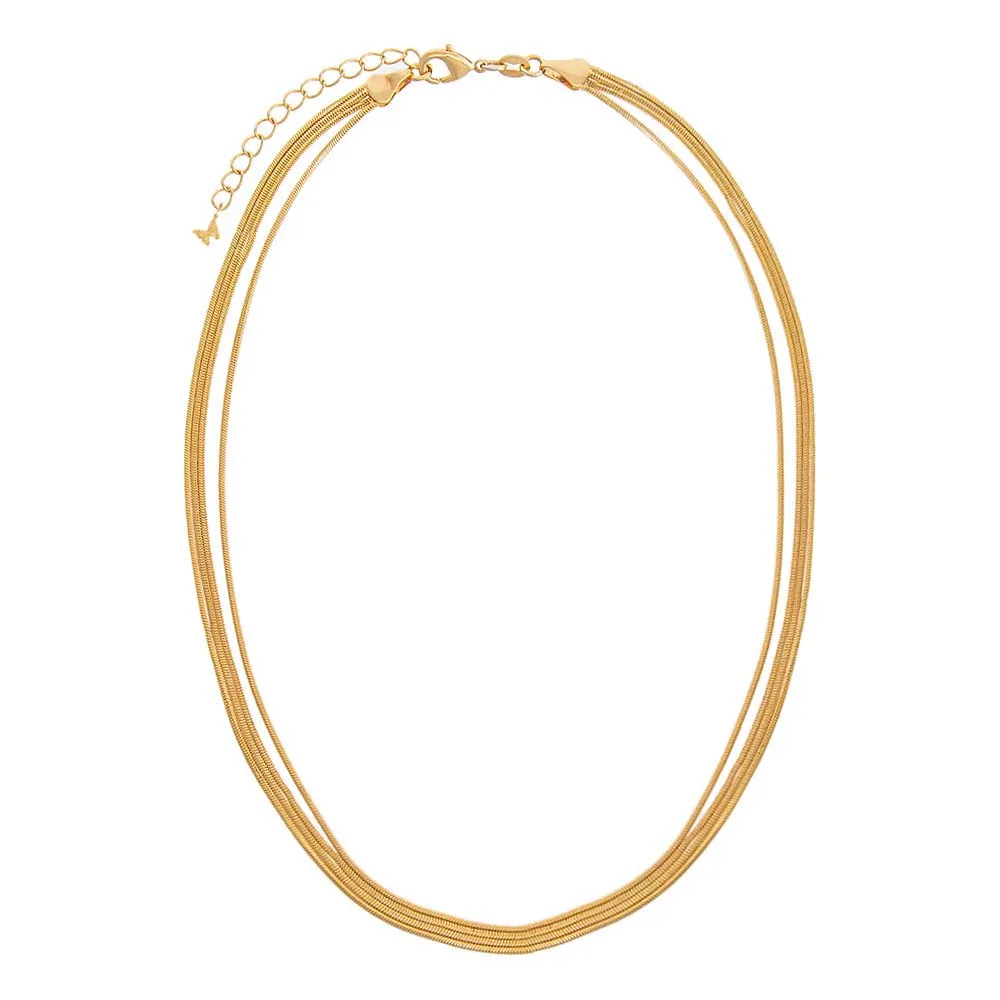Multi Strand Snake Chain Necklace