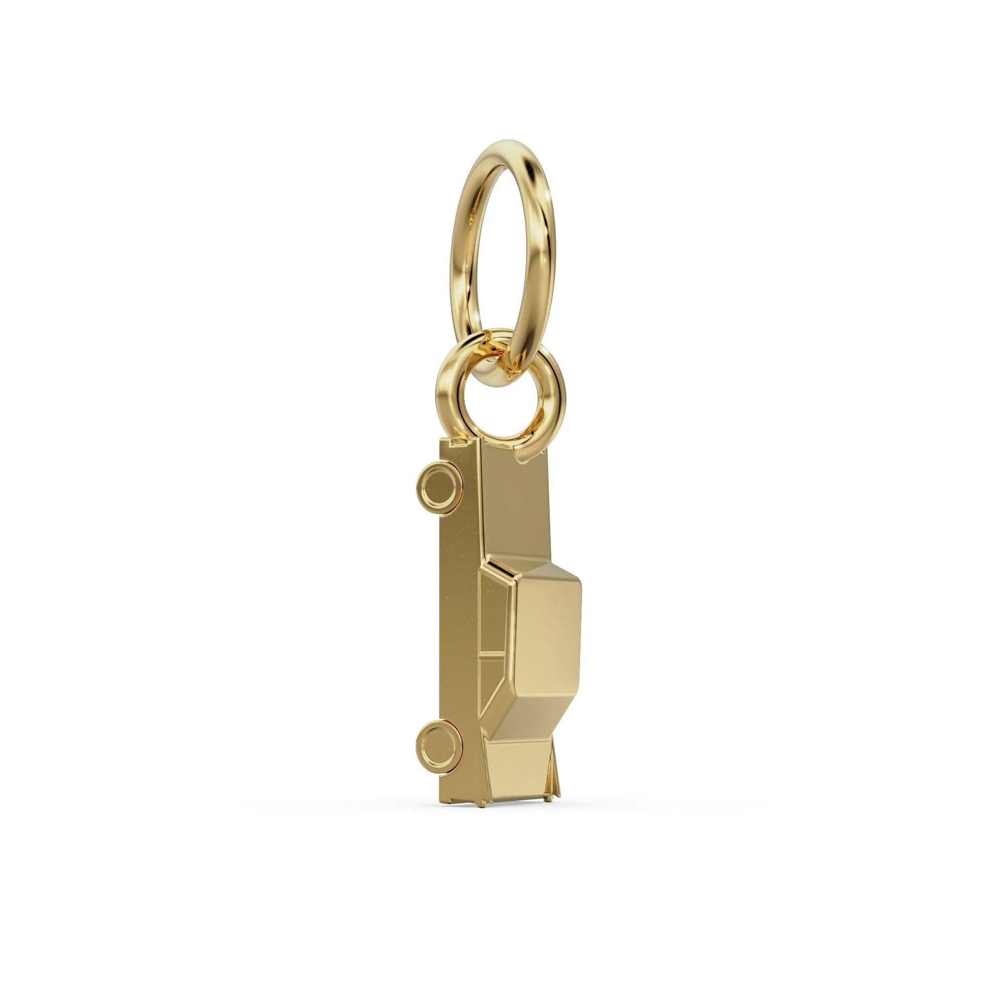 Muscle Car 18k Solid Yellow Gold Charms Pendant Handmade Jewelry / Vehicle Gold Pendant / Automobile Jewelry / Racer Pendant