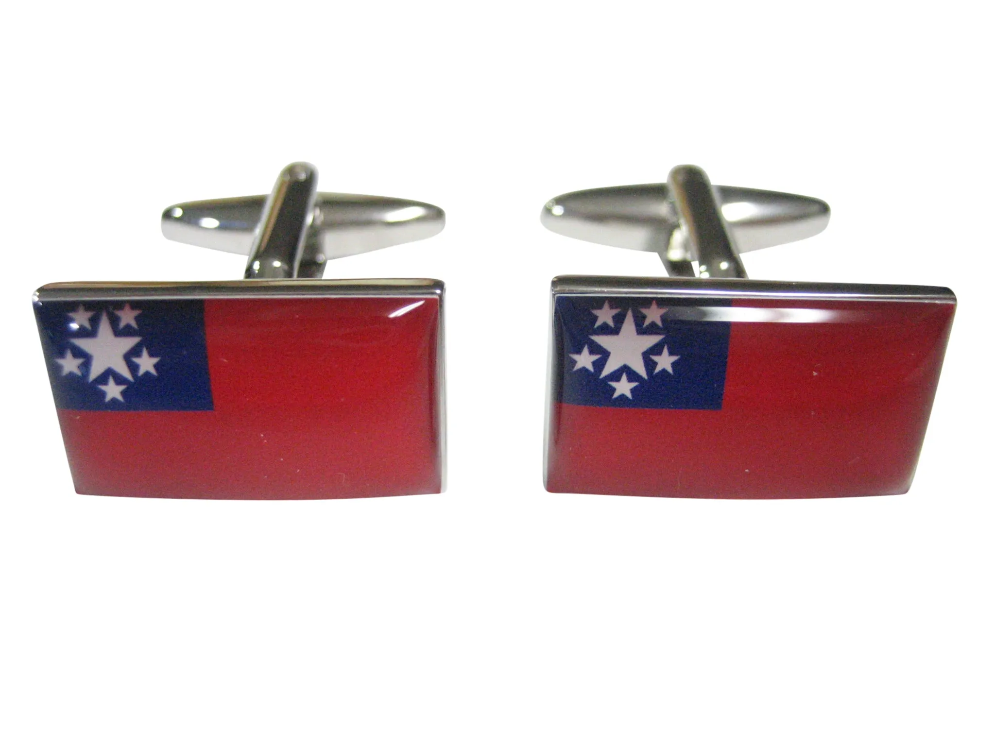 Myanmar Burma Republic of the Union of Myanmar Flag Cufflinks