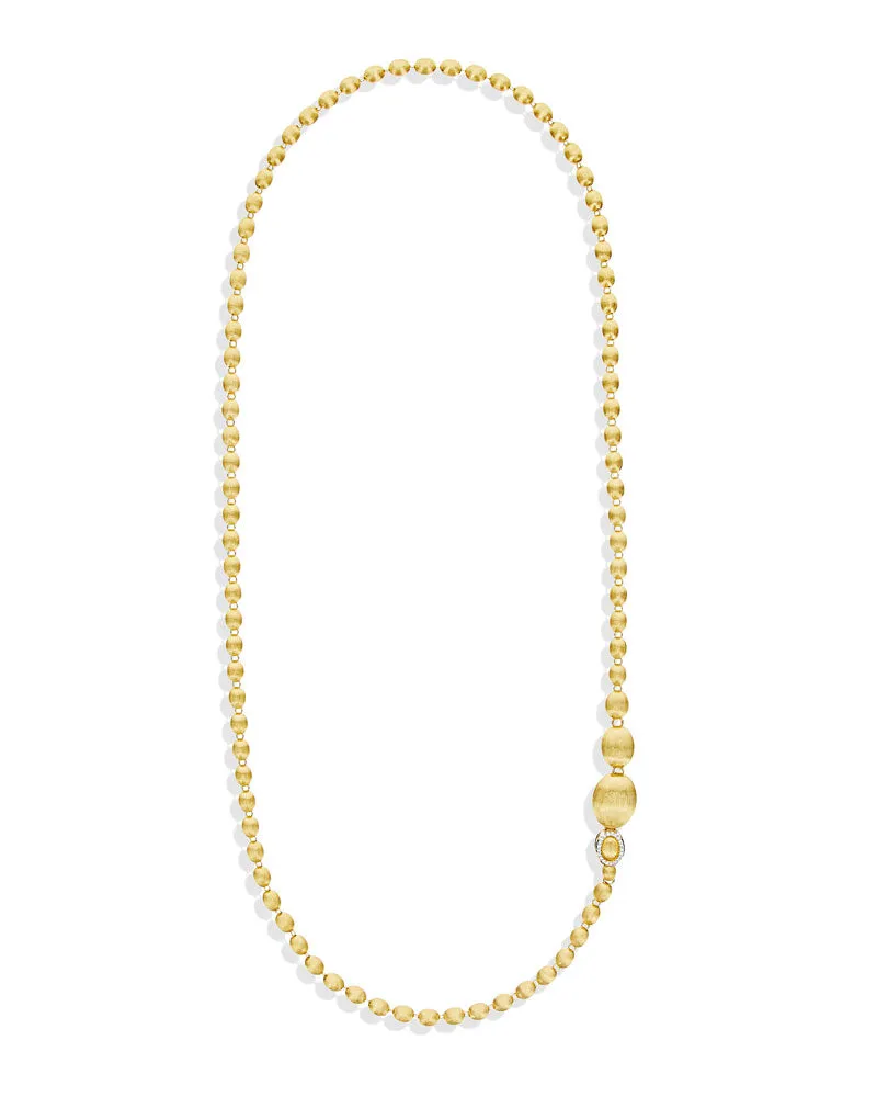 Nanis 18k Yellow Gold Boules and Diamonds Convertible Necklace