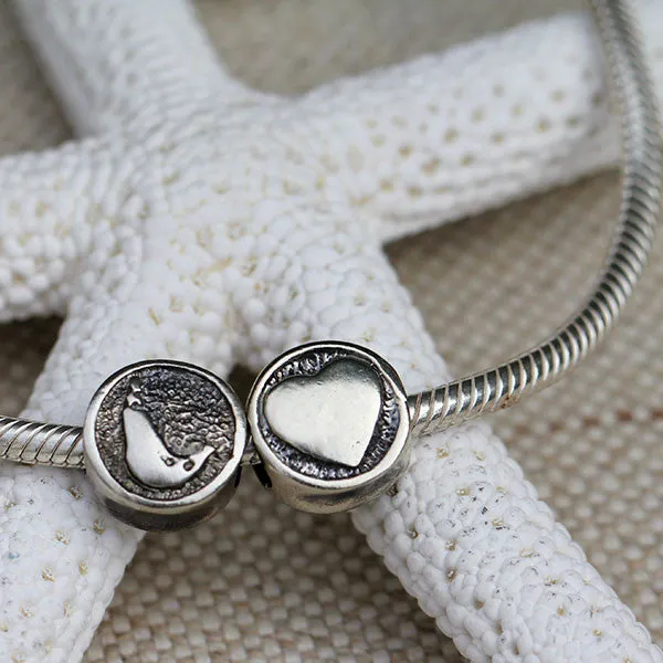 Nantucket Heart Charm Bead