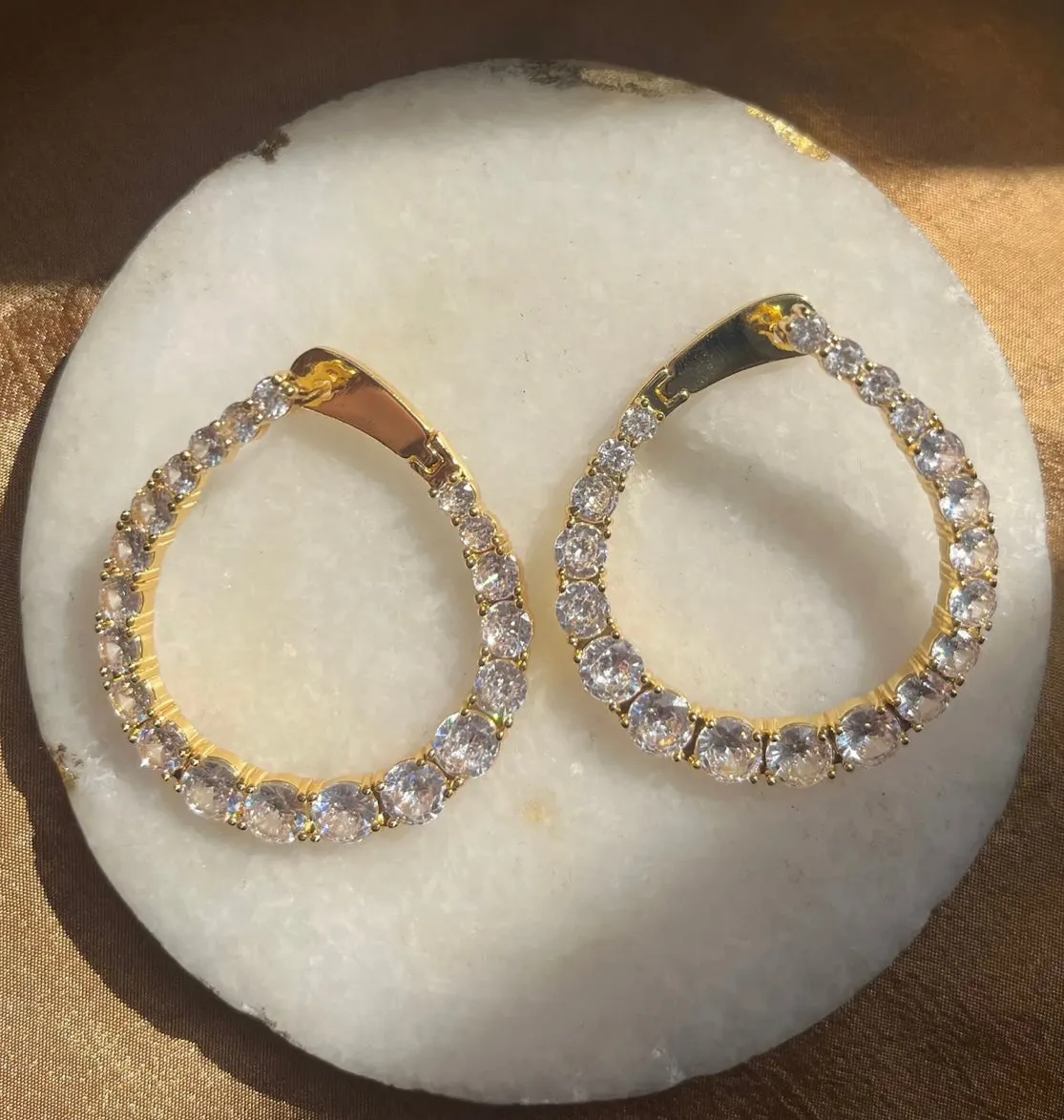 Naomi CZ Earring- Large