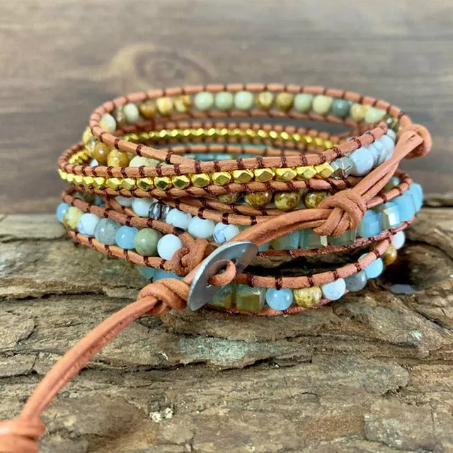 Natural Stone Boho Bracelet