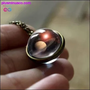 Nebula Galaxy Double Sided Pendant Necklace ||