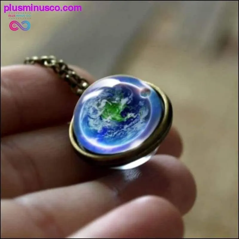 Nebula Galaxy Double Sided Pendant Necklace ||