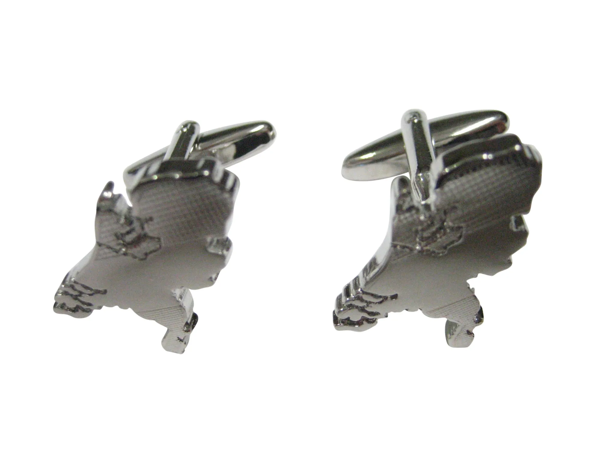 Netherlands Map Shape and Flag Design Cufflinks