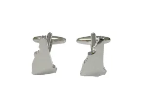 New Hampshire State Map Shape Cufflinks
