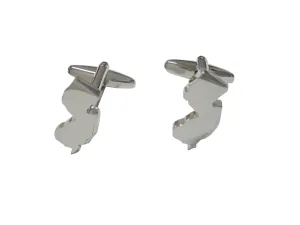 New Jersey State Map Shape Cufflinks