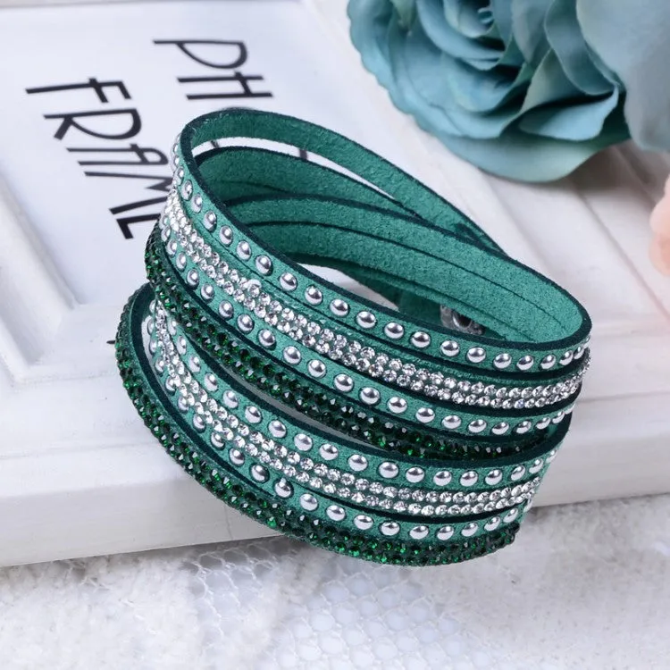 New Unisex Multilayer Leather Bracelet Christmas Gift Charm Bracelets Vintage Jewelry For Women Pulsera