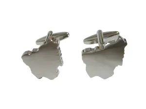 Nigeria Map Shape Cufflinks