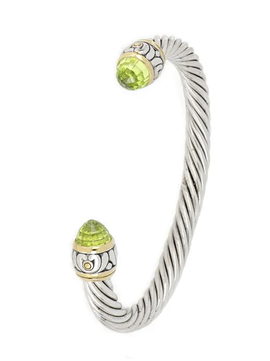 Nouveau Large Wire Cuff Bracelet