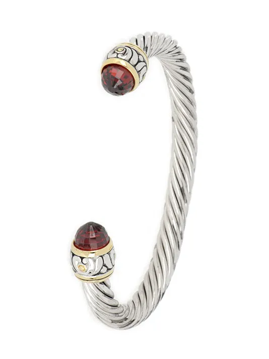 Nouveau Large Wire Cuff Bracelet